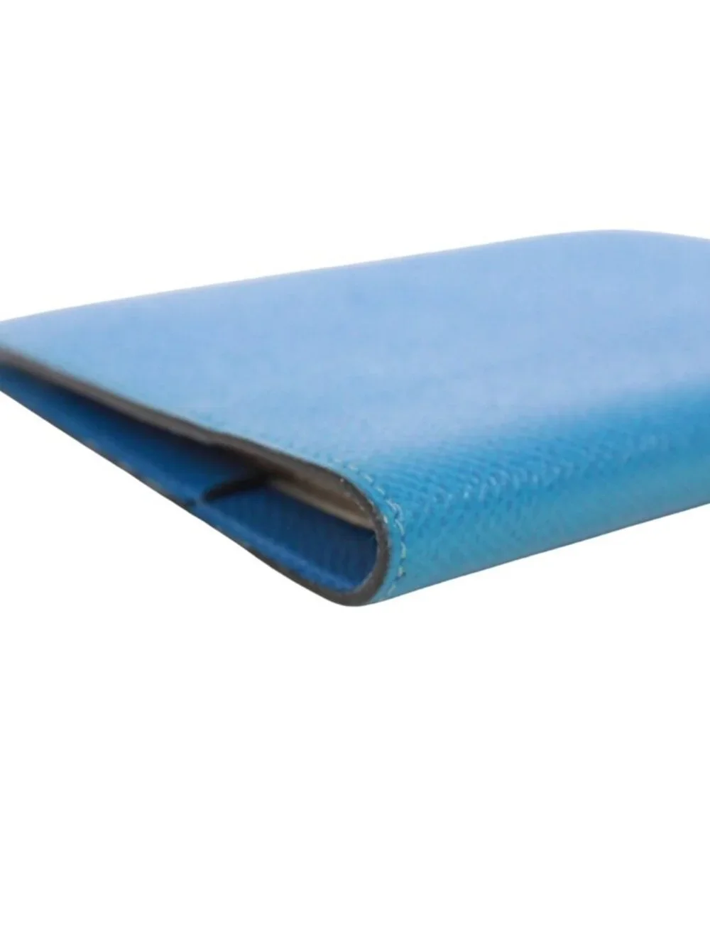 Hermes Agenda GM Leather Blue Notebook Cover Silver